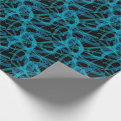 Blue DNA Strand Science Abstract Pattern Cadeaupapier (Hoek)