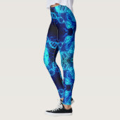 Blue DNA Strands Science Leggings (Links)