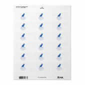 Blue Dog Address Etiket (Full Sheet)