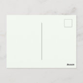 Blue Dog Bone Dank je Briefkaart (Achterkant)