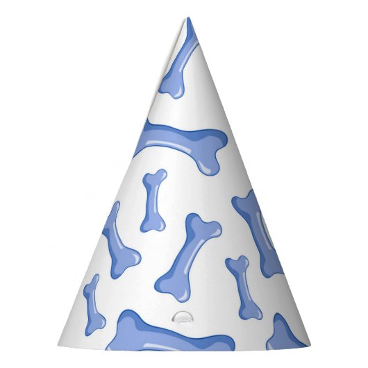 Blue Dog Bones Delicate Cute Puppies Animal Lover Feesthoedjes (Links)