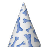 Blue Dog Bones Delicate Cute Puppies Animal Lover Feesthoedjes (Rechts)