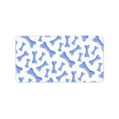 Blue Dog Botten Delicate Cute Puppies Dierenvriend Etiket (Voorkant)