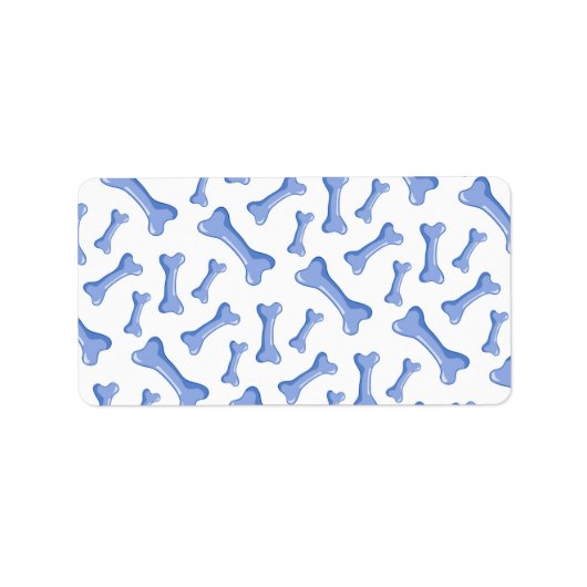 Blue Dog Botten Delicate Cute Puppies Dierenvriend Etiket (Voorkant)