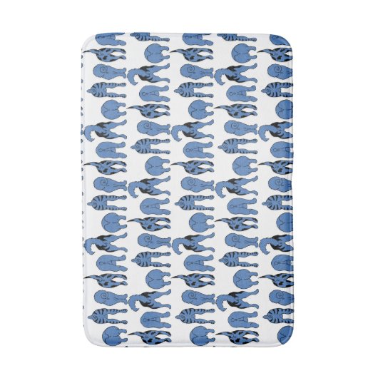 Blue Dog Butts Pattern Badmat (Voorkant Verticaal)