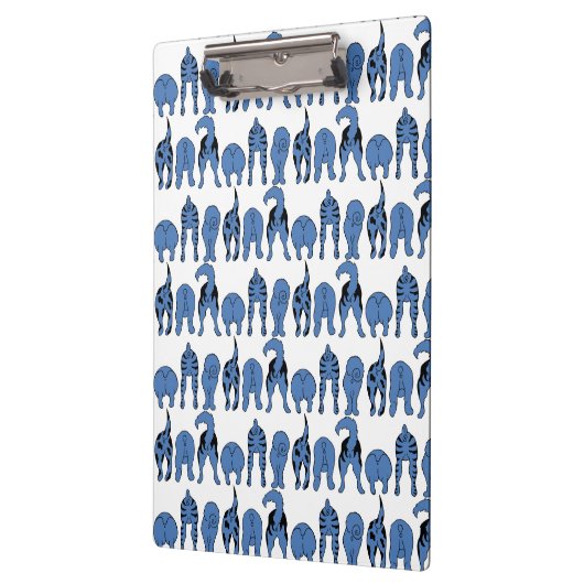 Blue Dog Butts Pattern Klembord (Links)