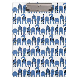 Blue Dog Butts Pattern Klembord