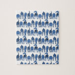 Blue Dog Butts Pattern Legpuzzel<br><div class="desc">A row of 6 blue dogs showing off their cute butts in a repeating pattern.</div>