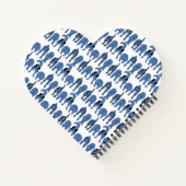 Blue Dog Butts Pattern Notitieboek (Achterkant)