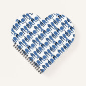 Blue Dog Butts Pattern Notitieboek (Voorkant)