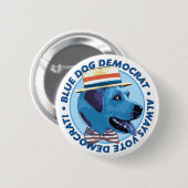 Blue Dog Democraat Button (Voorkant /achterkant)