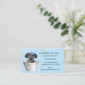 Blue Dog Grooming Dog Spa Appointcard Afsprakenkaartje (Staand voorkant)