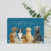 Blue Dog Grooming Pet Boarding Cadeaubon (Staand voorkant)