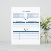 Blue Dog Healthcare Record Keeper Pagina (Staand voorkant)