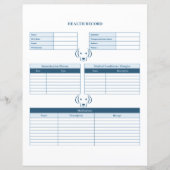 Blue Dog Healthcare Record Keeper Pagina (Voorkant)