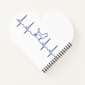 Blue Dog Heartbeat Notitieboek (Achterkant)