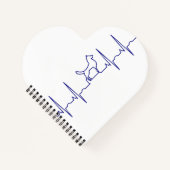 Blue Dog Heartbeat Notitieboek (Voorkant)