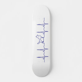 Blue Dog Heartbeat-skateboard Persoonlijk Skateboard