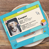 Blue Dog ID Kaart met foto Badge