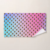 Blue Dog Kisses Blue Gradient Bad Handdoek (Handdoek)