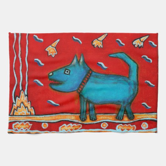 Blue Dog Kitchen Towel Theedoek (Horizontaal)