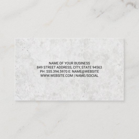 Blue Dog Logo Visitekaartje (Achterkant)