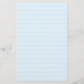 Blue Dog Mongrammed Letter D Lined Briefpapier (Achterkant)