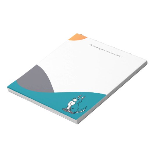 Blue Dog Notepad Notitieblok (Linkerzijde)