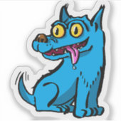 Blue dog origins sticker (Voorkant)