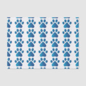 Blue Dog Paw Tissue Paper Tissuepapier (Voorkant)