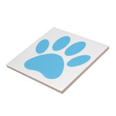 Blue Dog Pawprint Tegel Tegeltje (Zijkant)