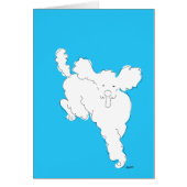 Blue Dog Sitter Bedankt Card (Voorkant)