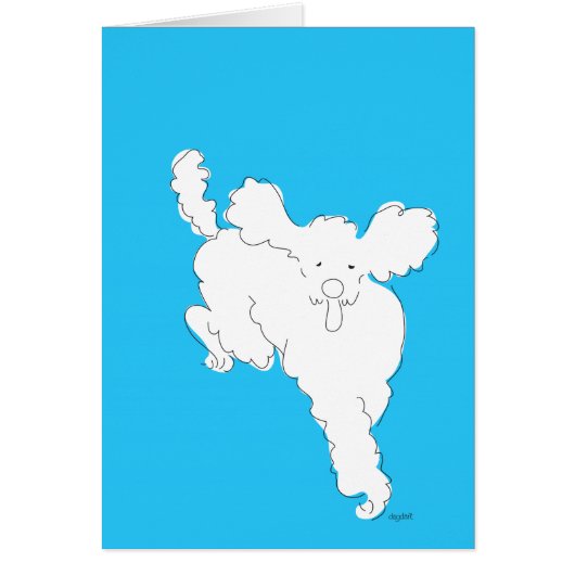 Blue Dog Sitter Bedankt Card (Voorkant)