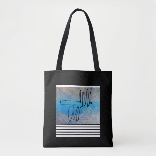 Blue Dog Tote Bag (Voorkant)