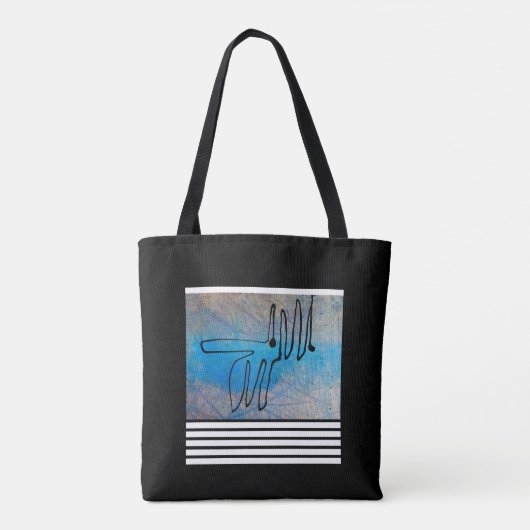 Blue Dog Tote Bag (Achterkant)