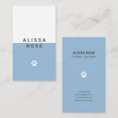 Blue Dog Walker Pet Sitting Visitekaartje (Voorkant / Achterkant)