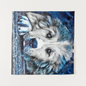 BLUE-Dog Wandkleed (Voorkant (horizontaal))