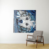 BLUE-Dog Wandkleed (In Situ (horizontaal))