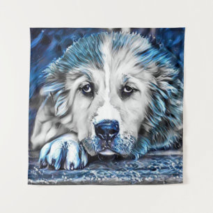BLUE-Dog Wandkleed