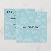 Blue Dogwood Flowers Baby shower Kaart (Voorkant / Achterkant)