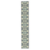 Blue Dogwood Pattern Table Runner Lange Tafelloper (Voorkant)