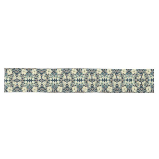 Blue Dogwood Pattern Table Runner Lange Tafelloper (Horizontaal)