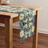 Blue Dogwood Pattern Table Runner Lange Tafelloper (Voorbeeld)