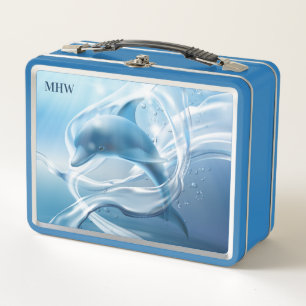Blue Dolphin aangepaste monogram lunch dozen