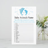 Blue Dolphin Baby Animals Name Game (Staand voorkant)