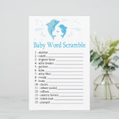 Blue Dolphin Baby word scramble game (Staand voorkant)