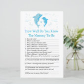 Blue Dolphin Hoe goed ken je het baby shower spel? (Staand voorkant)
