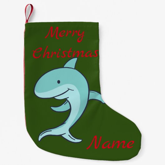 Blue Dolphin Leaping Thunder_Cove Kleine Kerstsok (Voorkant)