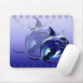 Blue Dolphin Mousepad Muismat (Met muis)