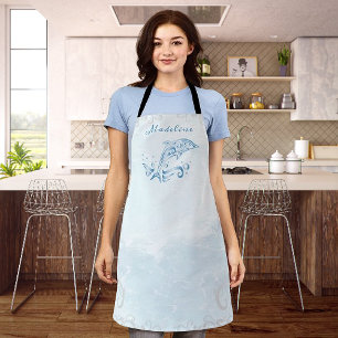 Blue Dolphin Personalized Apron Schort